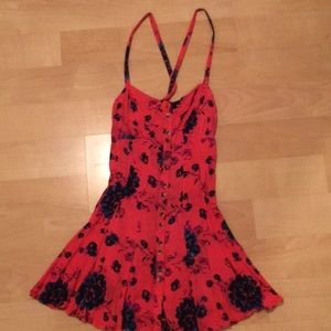 Free People red floral dress